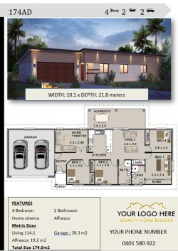 4 Bedrooms + Home Theatre