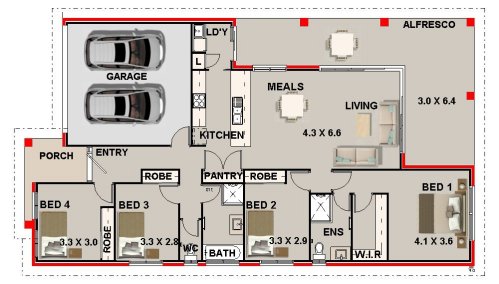 Bedroom Single Storey House Design