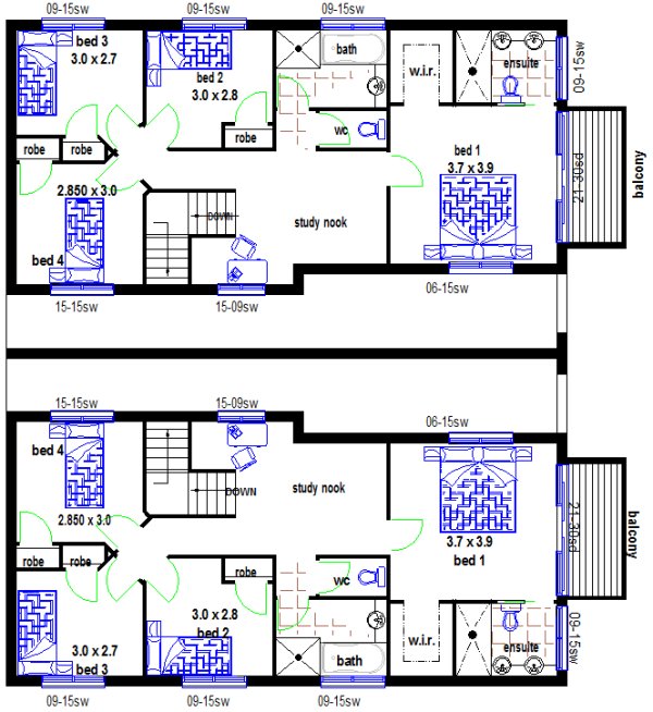 upper floor townhouse